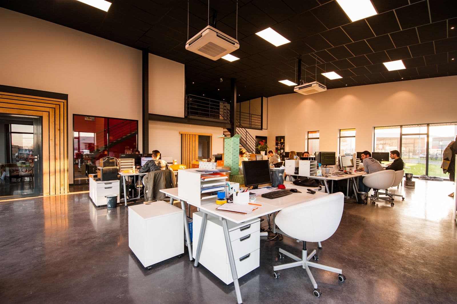 A bright commercial office